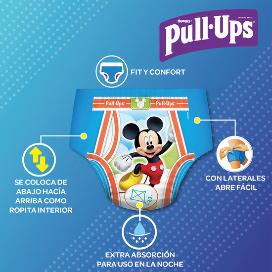 Training Pants Huggies Pull-Ups para Niño Size 3T/4T; 22uds