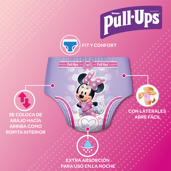 Training Pants Huggies Pull-Ups para Niña Size 3T/4T, 84uds