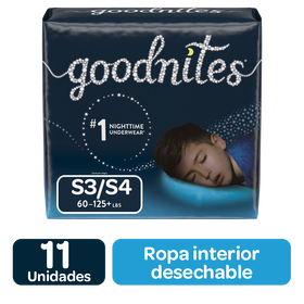 Pañales Huggies Goodnites para Niño Size L/XL; 11uds