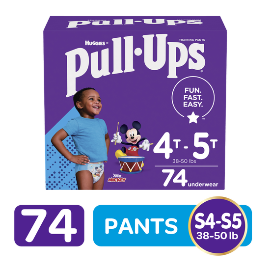Training Pants Huggies Pull-Ups para Niño Size 4T/5T, 74uds