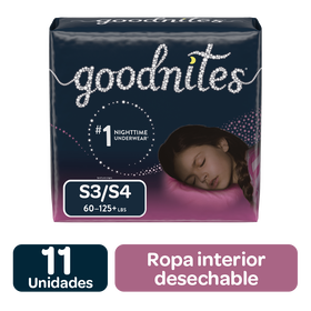 Pañales Huggies Goodnites Para Niña Size L/XL; 11uds