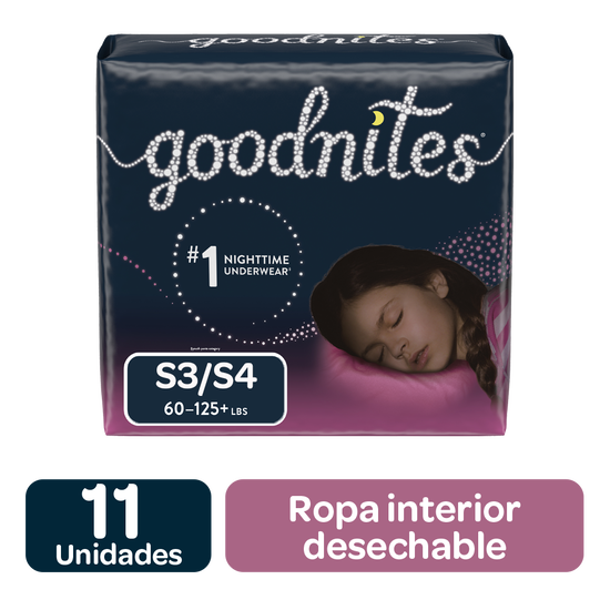 Pañales Huggies Goodnites Para Niña Size L/XL; 11uds