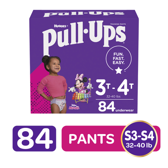 Training Pants Huggies Pull-Ups para Niña Size 3T/4T, 84uds
